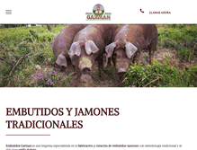 Tablet Screenshot of embutidosgarman.com